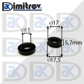 Гумичка Ø 17,5 x Ø 11 x 5,7 mm